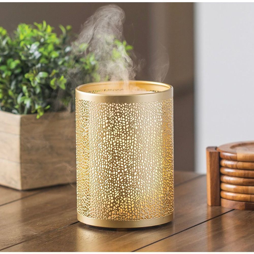SpaRoom Opulence Essential Oil Diffuser w/Remote Control in Gold